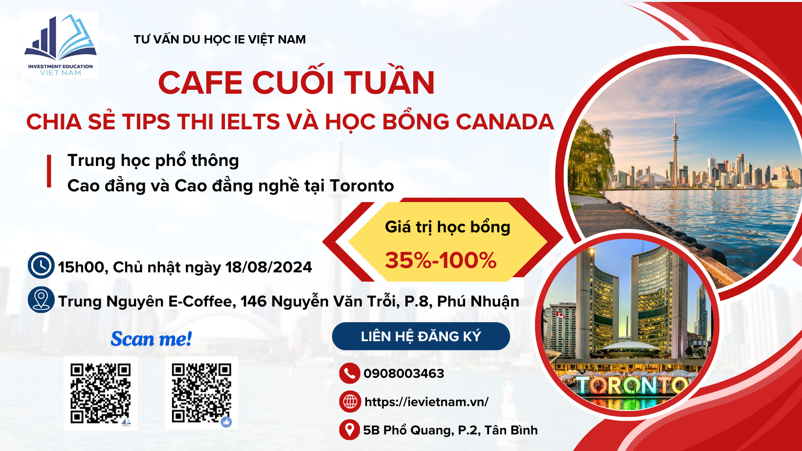 COFFEE TALK: CHIA SẺ TIPS THI IELTS VÀ HỌC BỔNG CANADA