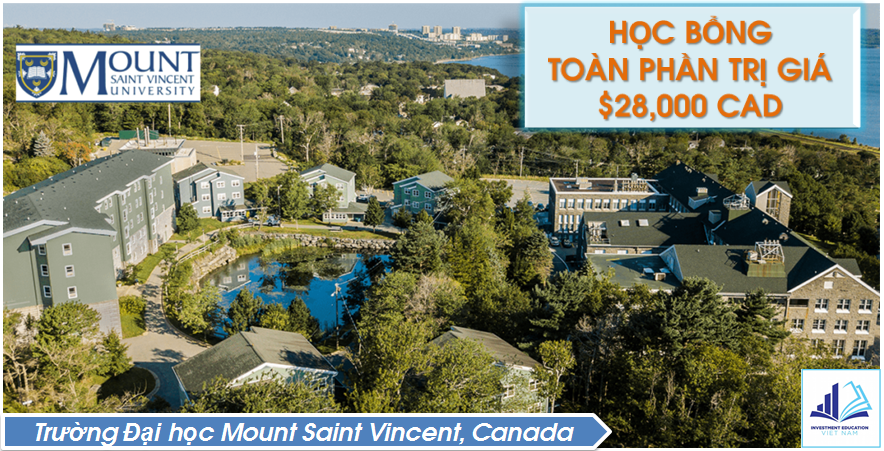 CƠ HỘI NHÂN NGAY HỌC BỔNG TOÀN PHẦN 100% - Trường Mount Saint Vincent University
