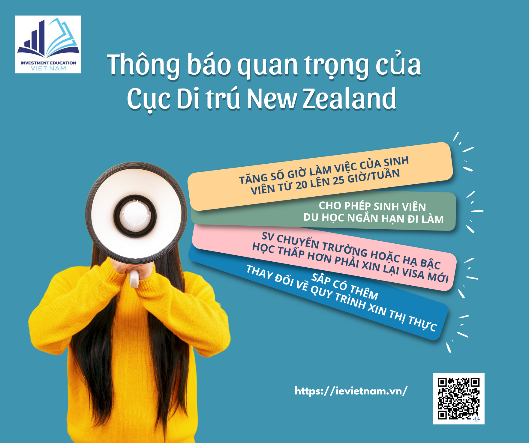 THÔNG BÁO MỚI TỪ CỤC DI TRÚ NEW ZEALAND