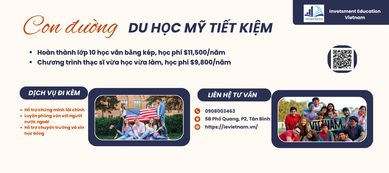 DU HỌC MỸ TIẾT KIỆM